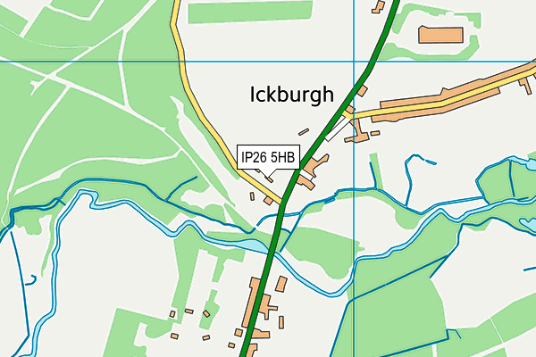 IP26 5HB map - OS VectorMap District (Ordnance Survey)