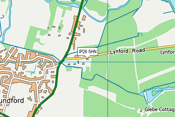 IP26 5HN map - OS VectorMap District (Ordnance Survey)