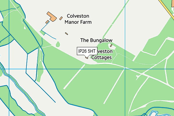 IP26 5HT map - OS VectorMap District (Ordnance Survey)