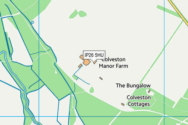 IP26 5HU map - OS VectorMap District (Ordnance Survey)