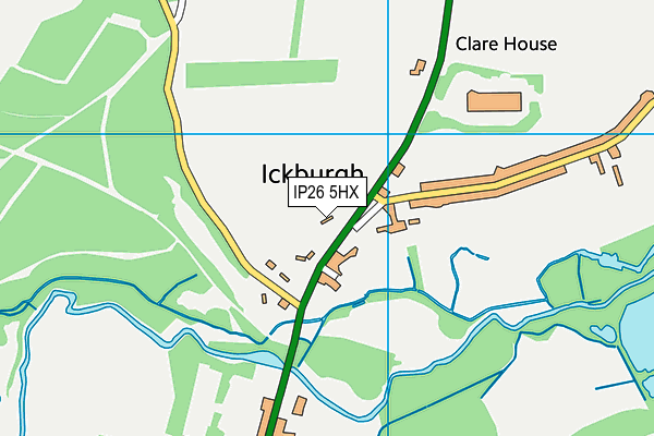 IP26 5HX map - OS VectorMap District (Ordnance Survey)