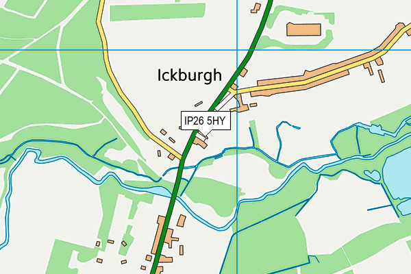 IP26 5HY map - OS VectorMap District (Ordnance Survey)