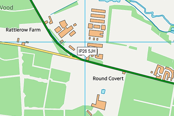 IP26 5JH map - OS VectorMap District (Ordnance Survey)