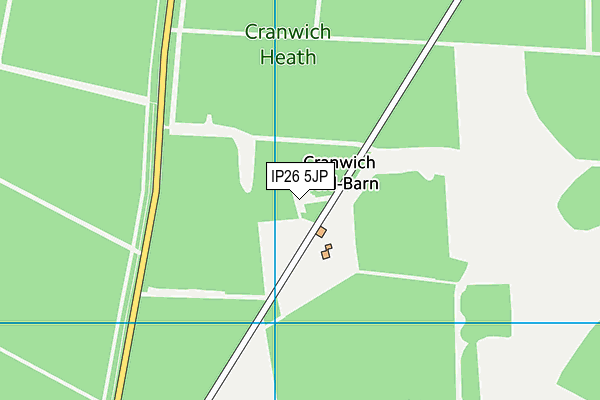 IP26 5JP map - OS VectorMap District (Ordnance Survey)