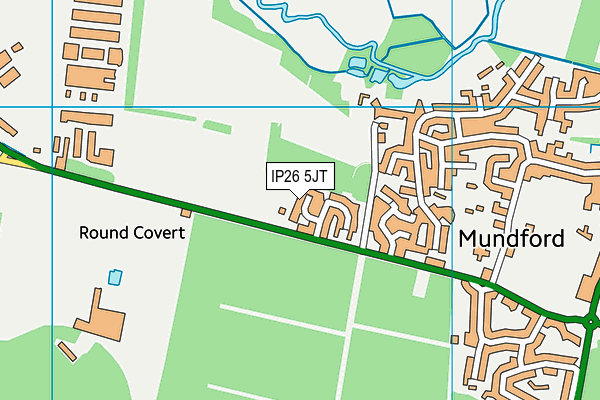 IP26 5JT map - OS VectorMap District (Ordnance Survey)