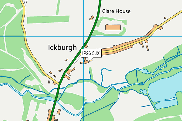 IP26 5JX map - OS VectorMap District (Ordnance Survey)