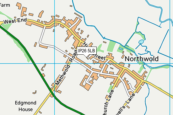 IP26 5LB map - OS VectorMap District (Ordnance Survey)