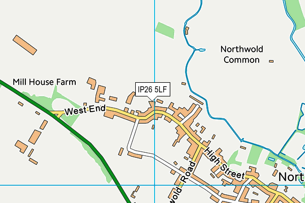 IP26 5LF map - OS VectorMap District (Ordnance Survey)