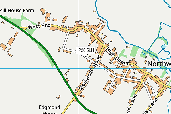 IP26 5LH map - OS VectorMap District (Ordnance Survey)