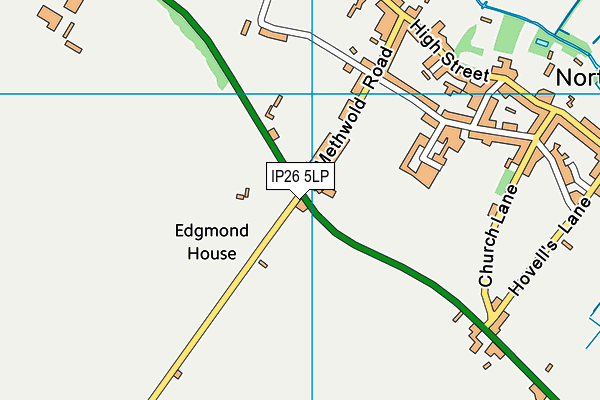 IP26 5LP map - OS VectorMap District (Ordnance Survey)