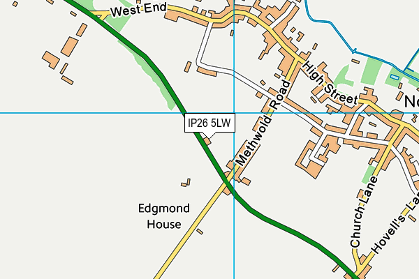 IP26 5LW map - OS VectorMap District (Ordnance Survey)