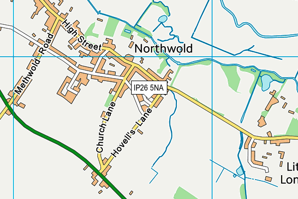 IP26 5NA map - OS VectorMap District (Ordnance Survey)