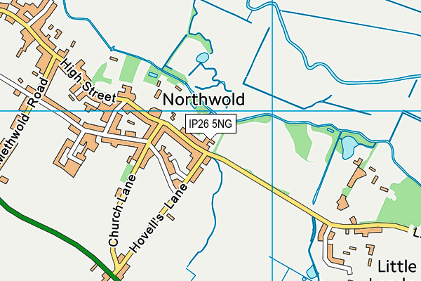 IP26 5NG map - OS VectorMap District (Ordnance Survey)