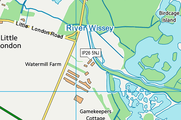 IP26 5NJ map - OS VectorMap District (Ordnance Survey)