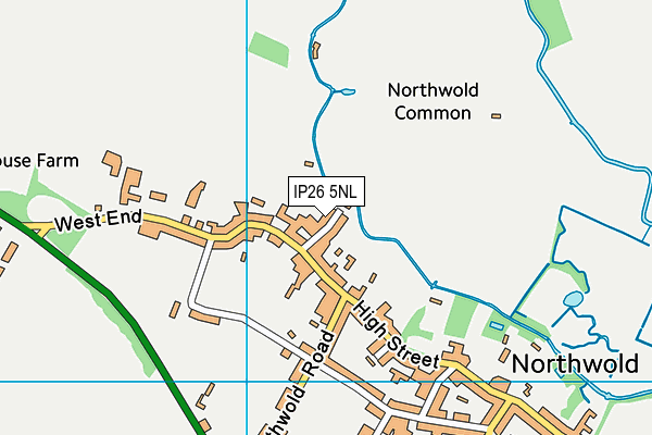 IP26 5NL map - OS VectorMap District (Ordnance Survey)