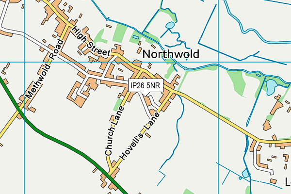 IP26 5NR map - OS VectorMap District (Ordnance Survey)