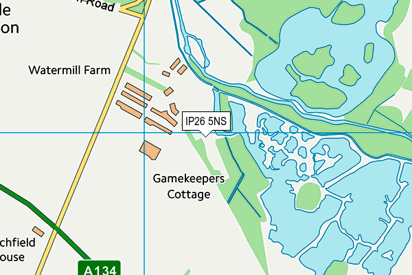 IP26 5NS map - OS VectorMap District (Ordnance Survey)