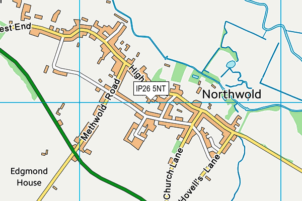 IP26 5NT map - OS VectorMap District (Ordnance Survey)