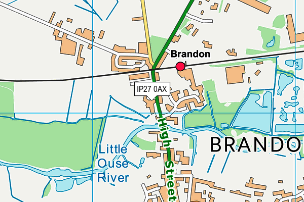 Map of BRANDON HALL FARM LIMITED at district scale
