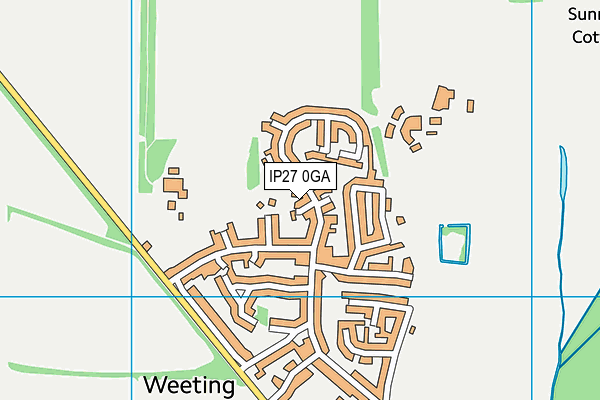 IP27 0GA map - OS VectorMap District (Ordnance Survey)