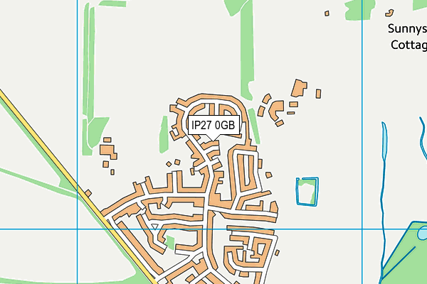 IP27 0GB map - OS VectorMap District (Ordnance Survey)