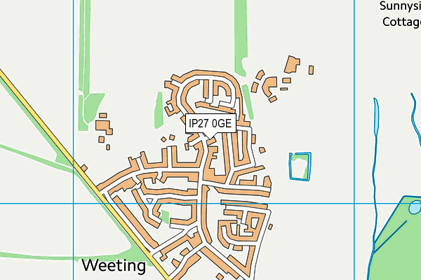 IP27 0GE map - OS VectorMap District (Ordnance Survey)