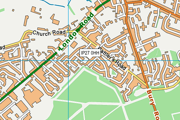 IP27 0HH map - OS VectorMap District (Ordnance Survey)