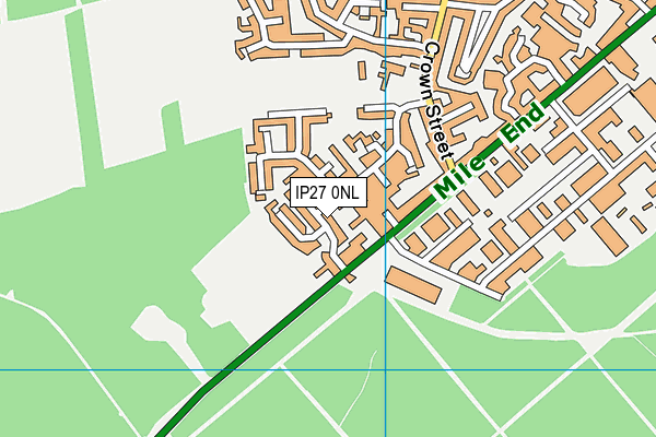 IP27 0NL map - OS VectorMap District (Ordnance Survey)