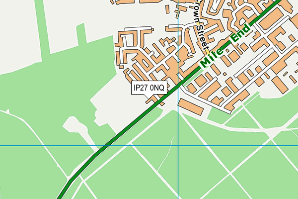 IP27 0NQ map - OS VectorMap District (Ordnance Survey)