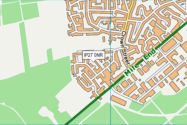 IP27 0NR map - OS VectorMap District (Ordnance Survey)