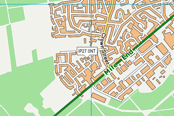 IP27 0NT map - OS VectorMap District (Ordnance Survey)