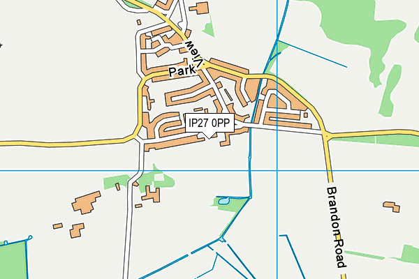 IP27 0PP map - OS VectorMap District (Ordnance Survey)