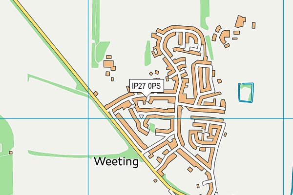 IP27 0PS map - OS VectorMap District (Ordnance Survey)