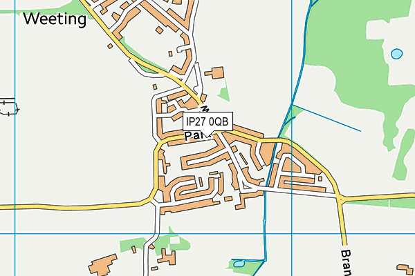 IP27 0QB map - OS VectorMap District (Ordnance Survey)