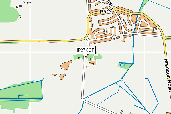 IP27 0QF map - OS VectorMap District (Ordnance Survey)