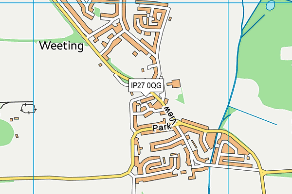 IP27 0QG map - OS VectorMap District (Ordnance Survey)