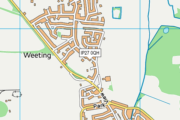 IP27 0QH map - OS VectorMap District (Ordnance Survey)