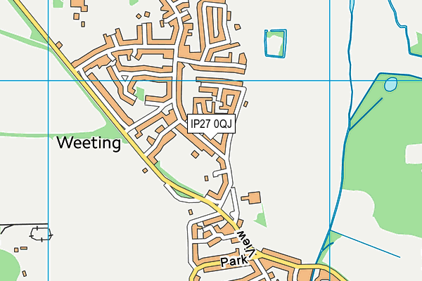 IP27 0QJ map - OS VectorMap District (Ordnance Survey)