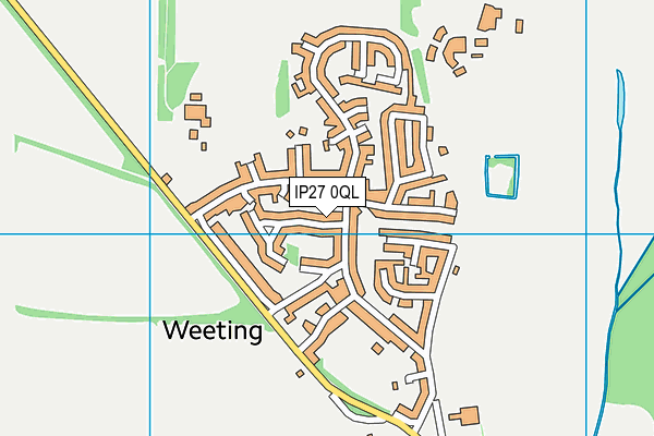 IP27 0QL map - OS VectorMap District (Ordnance Survey)