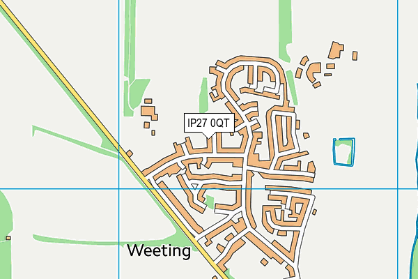 IP27 0QT map - OS VectorMap District (Ordnance Survey)