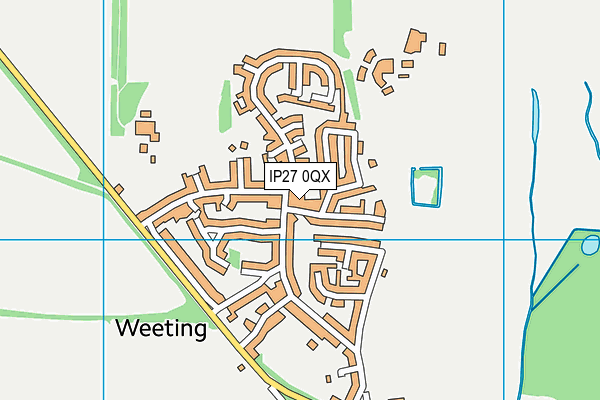 IP27 0QX map - OS VectorMap District (Ordnance Survey)