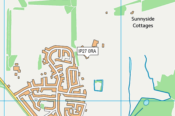 IP27 0RA map - OS VectorMap District (Ordnance Survey)