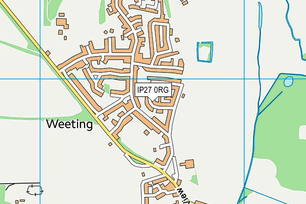 IP27 0RG map - OS VectorMap District (Ordnance Survey)