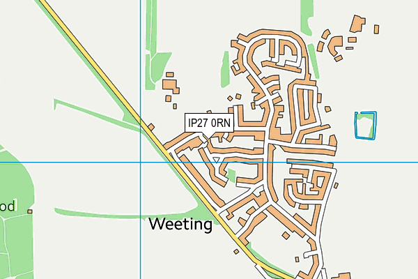 IP27 0RN map - OS VectorMap District (Ordnance Survey)