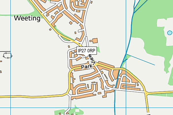 IP27 0RP map - OS VectorMap District (Ordnance Survey)
