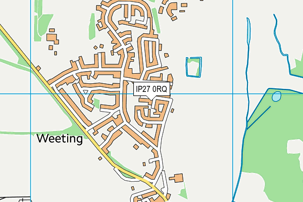 IP27 0RQ map - OS VectorMap District (Ordnance Survey)