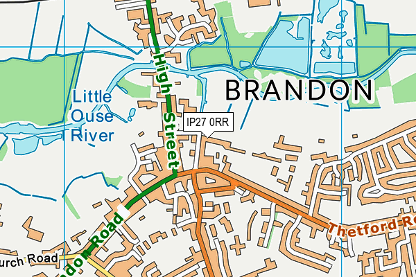 IP27 0RR map - OS VectorMap District (Ordnance Survey)