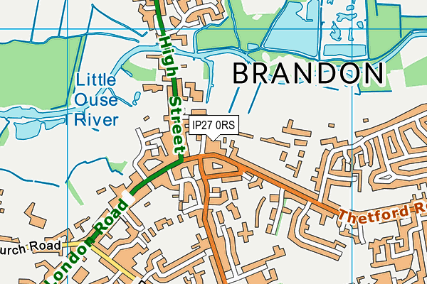 IP27 0RS map - OS VectorMap District (Ordnance Survey)