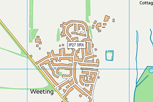 IP27 0RX map - OS VectorMap District (Ordnance Survey)