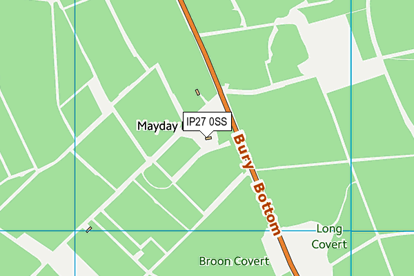 IP27 0SS map - OS VectorMap District (Ordnance Survey)